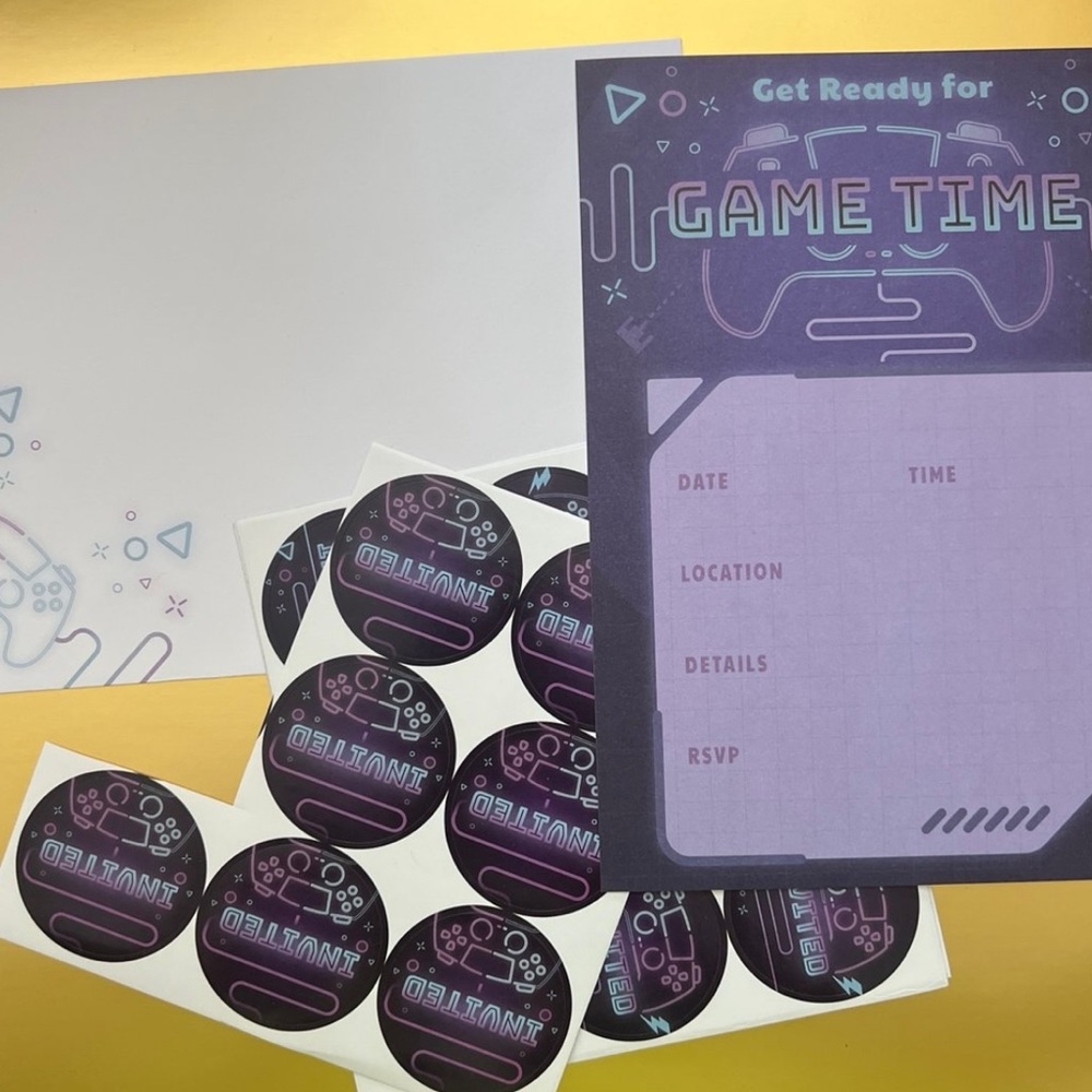 Game Time Invitation Set